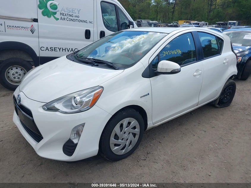 2016 Toyota Prius C Two VIN: JTDKDTB36G1139172 Lot: 39391646