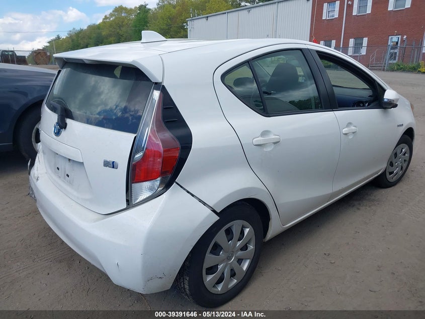 2016 Toyota Prius C Two VIN: JTDKDTB36G1139172 Lot: 39391646