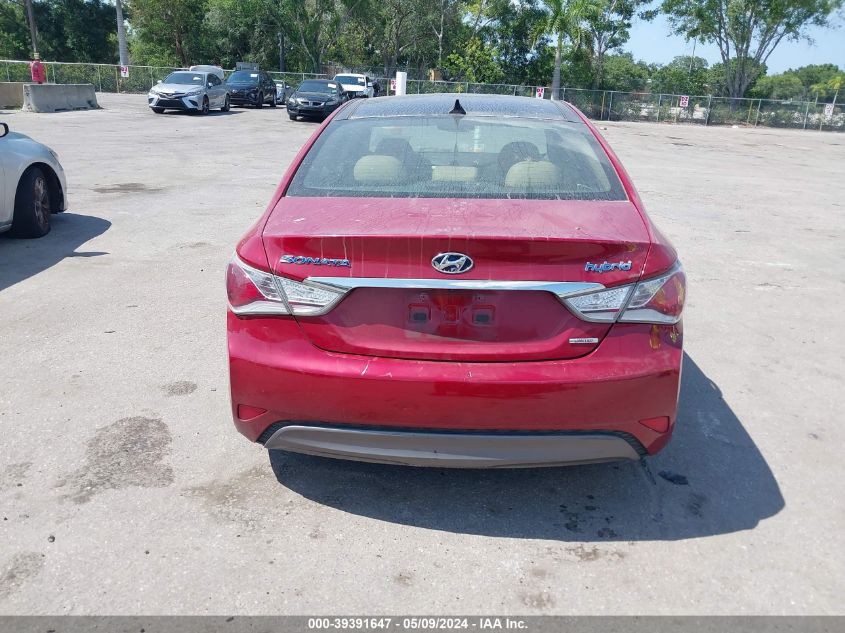 2013 Hyundai Sonata Hybrid Limited VIN: KMHEC4A49DA081517 Lot: 39391647