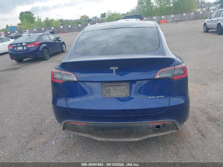 2021 TESLA MODEL Y - 5YJYGDEE7MF076008