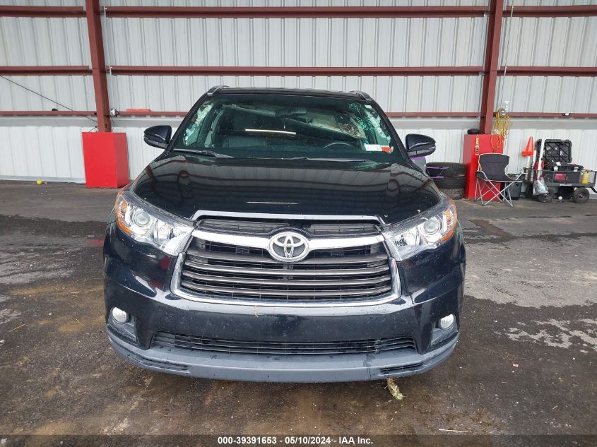 2015 Toyota Highlander Xle V6 VIN: 5TDJKRFH7FS107892 Lot: 39391653