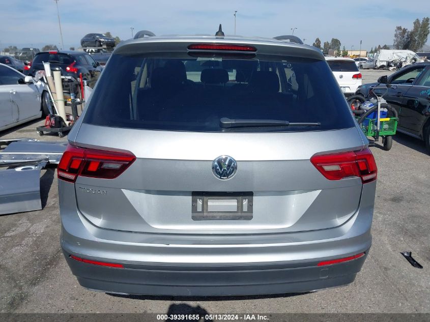 2021 Volkswagen Tiguan 2.0T S VIN: 3VV1B7AX2MM108031 Lot: 39391655