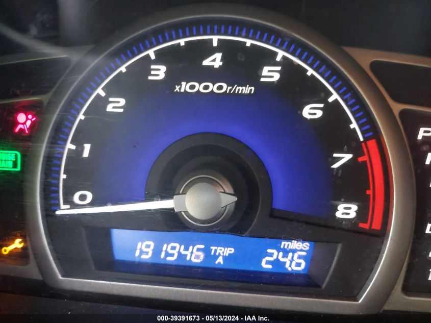 2009 Honda Civic Lx VIN: 2HGFA16589H318927 Lot: 39391673