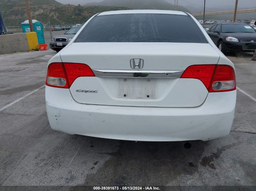 2009 Honda Civic Lx VIN: 2HGFA16589H318927 Lot: 39391673