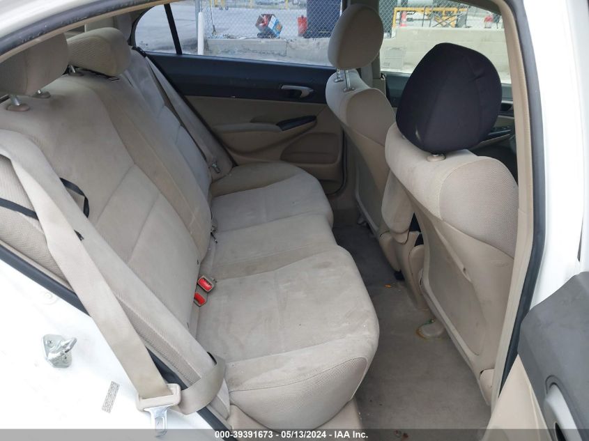 2009 Honda Civic Lx VIN: 2HGFA16589H318927 Lot: 39391673