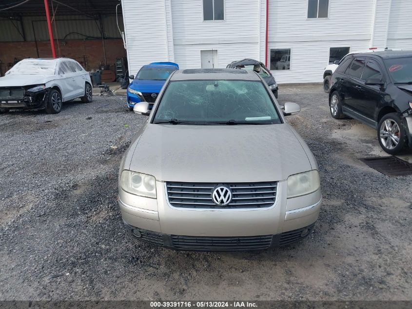 2005 Volkswagen Passat Glx VIN: WVWRU63B05E087629 Lot: 39391716