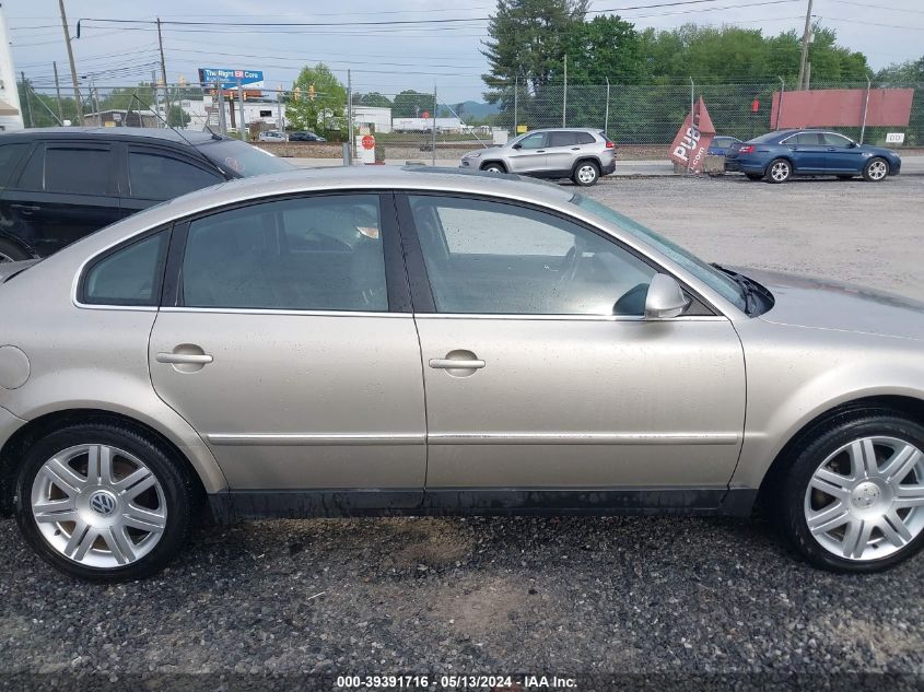 2005 Volkswagen Passat Glx VIN: WVWRU63B05E087629 Lot: 39391716