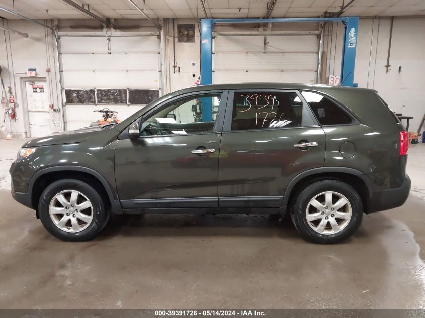 2013 Kia Sorento Lx VIN: 5XYKT3A10DG331525 Lot: 39391726