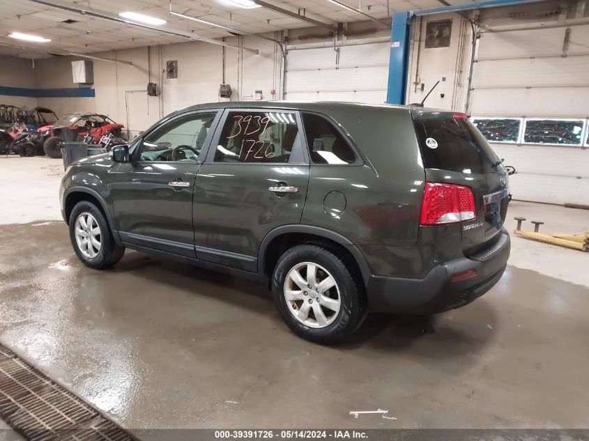 2013 Kia Sorento Lx VIN: 5XYKT3A10DG331525 Lot: 39391726