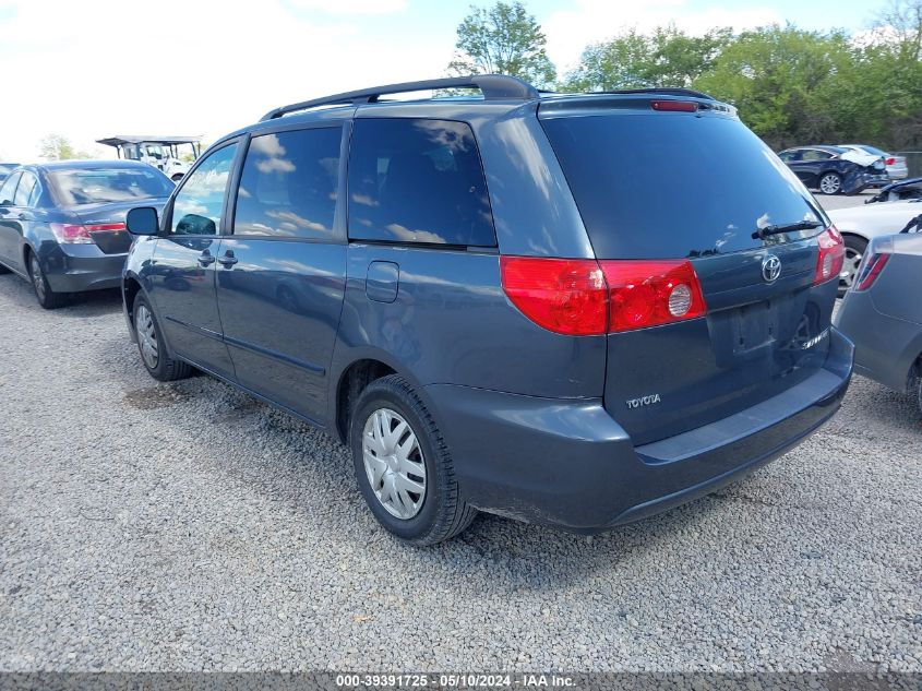 2010 Toyota Sienna Le VIN: 5TDKK4CC0AS325925 Lot: 39391725