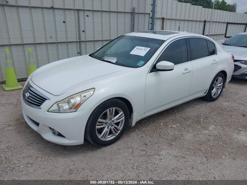 2012 Infiniti G37 Journey VIN: JN1CV6AP5CM933146 Lot: 39391752