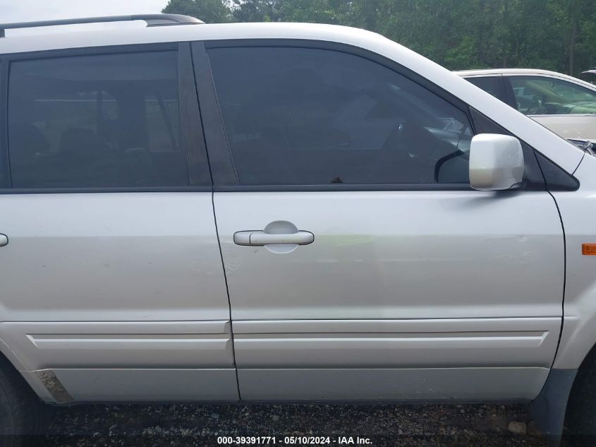 2006 Honda Pilot Ex-L VIN: 5FNYF18666B014432 Lot: 39391771