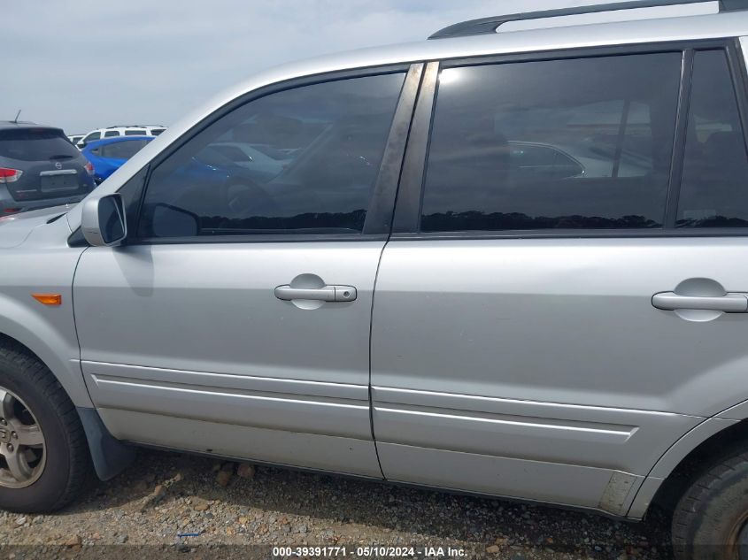 2006 Honda Pilot Ex-L VIN: 5FNYF18666B014432 Lot: 39391771