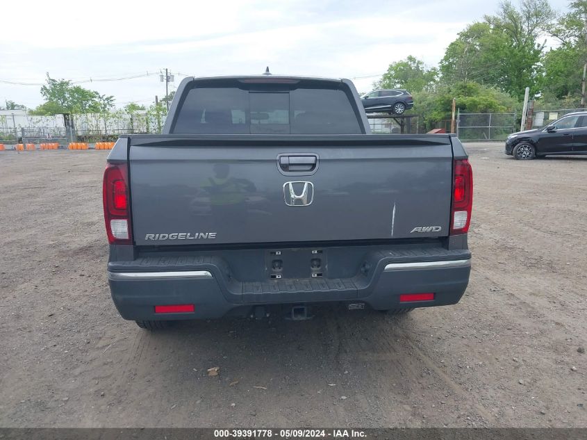 2019 Honda Ridgeline Rtl-T VIN: 5FPYK3F68KB022074 Lot: 39391778