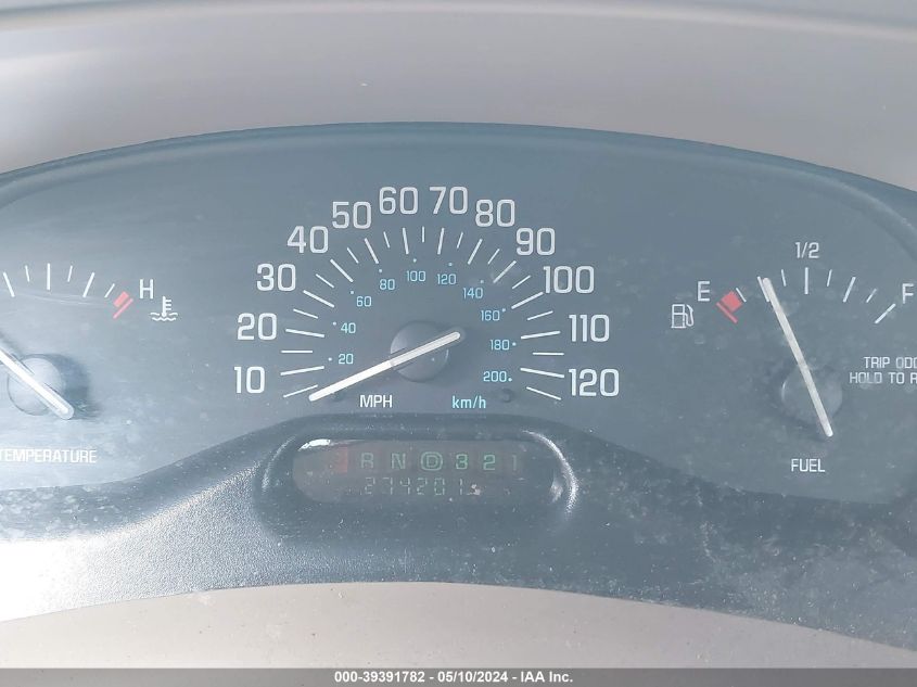 2003 Buick Century Custom VIN: 2G4WS52J031249698 Lot: 39391782