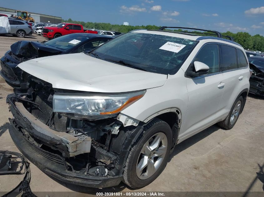 2015 TOYOTA HIGHLANDER LIMITED PLATINUM V6 - 5TDDKRFH5FS141357