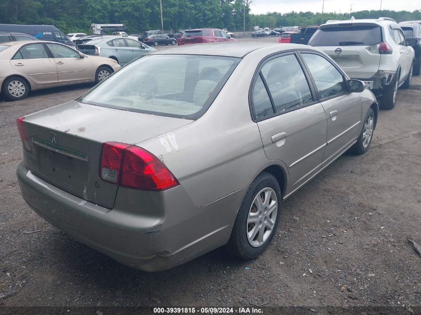 2003 Honda Civic Ex VIN: 2HGES26783H528855 Lot: 39391815