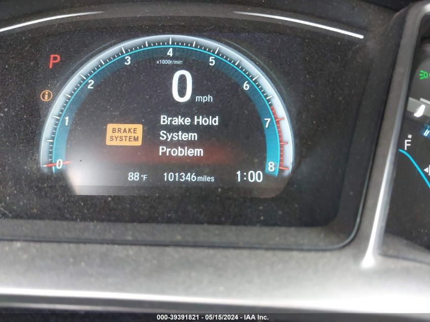 2018 Honda Civic Ex VIN: 19XFC2F74JE017975 Lot: 39391821