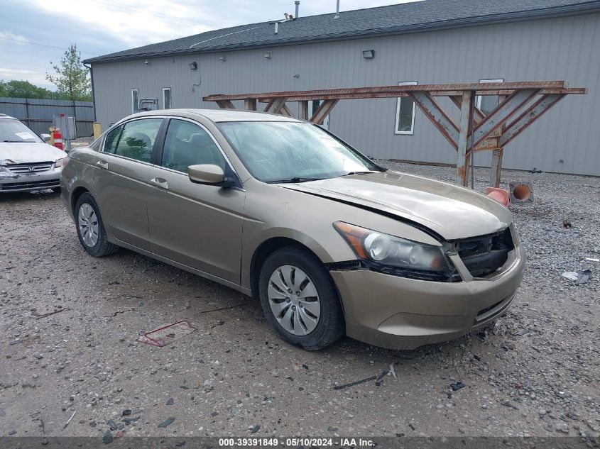 2010 Honda Accord 2.4 Lx VIN: 1HGCP2F39AA052276 Lot: 39391849