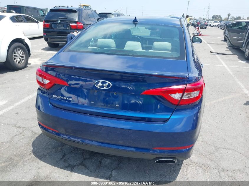 2016 Hyundai Sonata Se VIN: 5NPE24AF0GH362675 Lot: 39391882