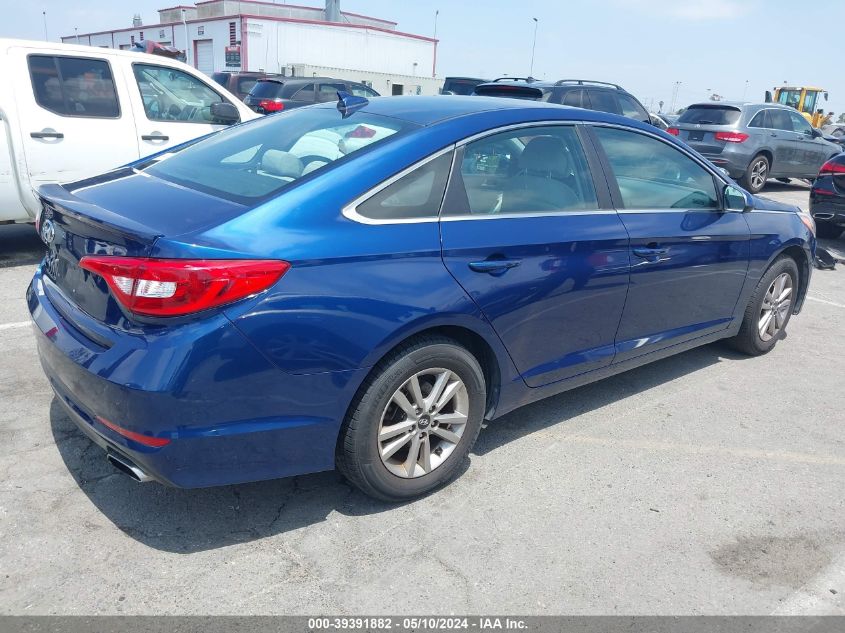 2016 Hyundai Sonata Se VIN: 5NPE24AF0GH362675 Lot: 39391882