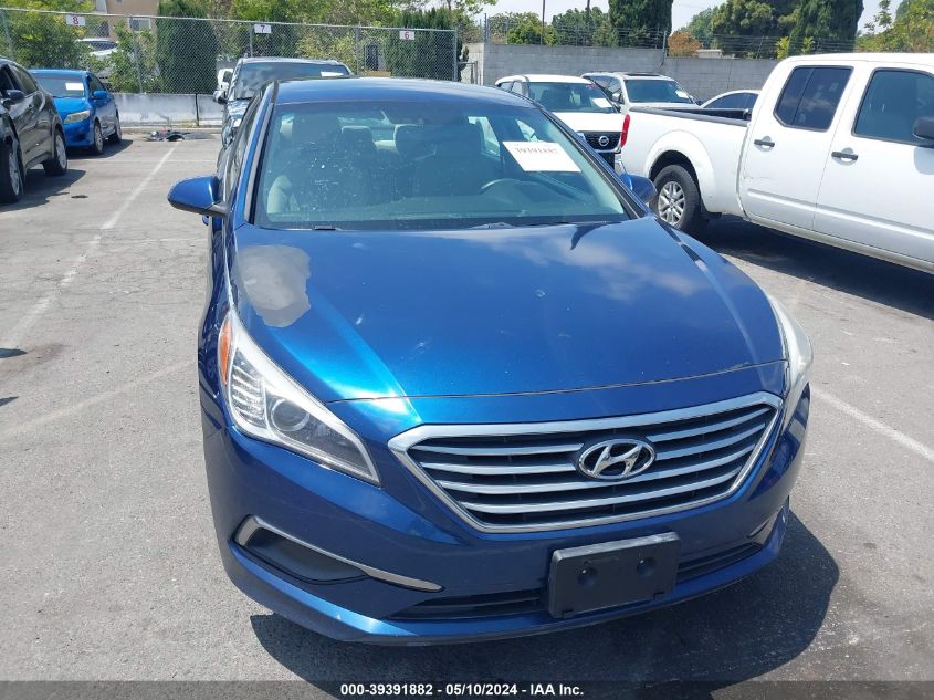 2016 Hyundai Sonata Se VIN: 5NPE24AF0GH362675 Lot: 39391882