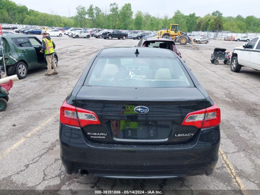 2016 Subaru Legacy 2.5I Limited VIN: 4S3BNBN64G3002734 Lot: 39391886