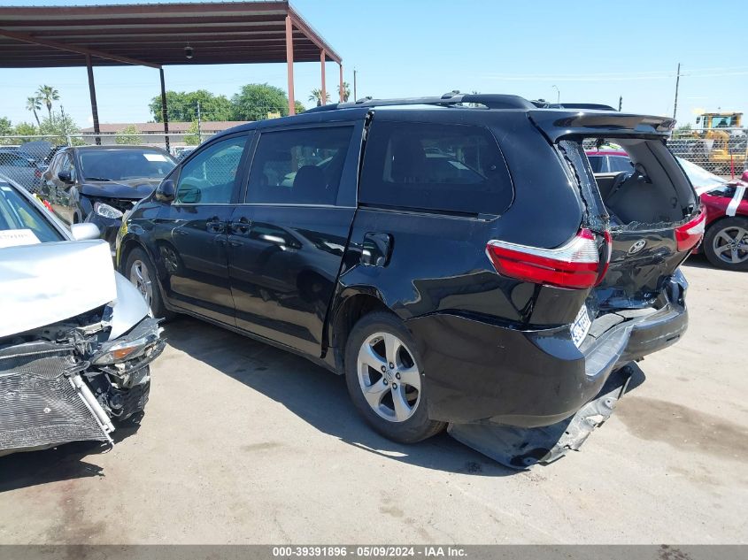 2016 Toyota Sienna Le 8 Passenger VIN: 5TDKK3DC9GS746401 Lot: 39391896