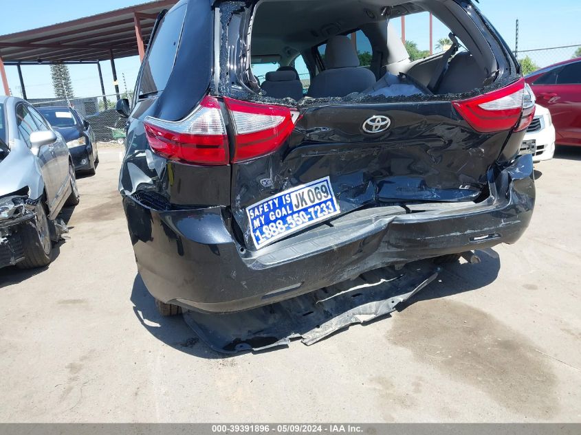 2016 Toyota Sienna Le 8 Passenger VIN: 5TDKK3DC9GS746401 Lot: 39391896