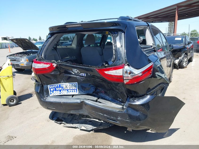 2016 Toyota Sienna Le 8 Passenger VIN: 5TDKK3DC9GS746401 Lot: 39391896