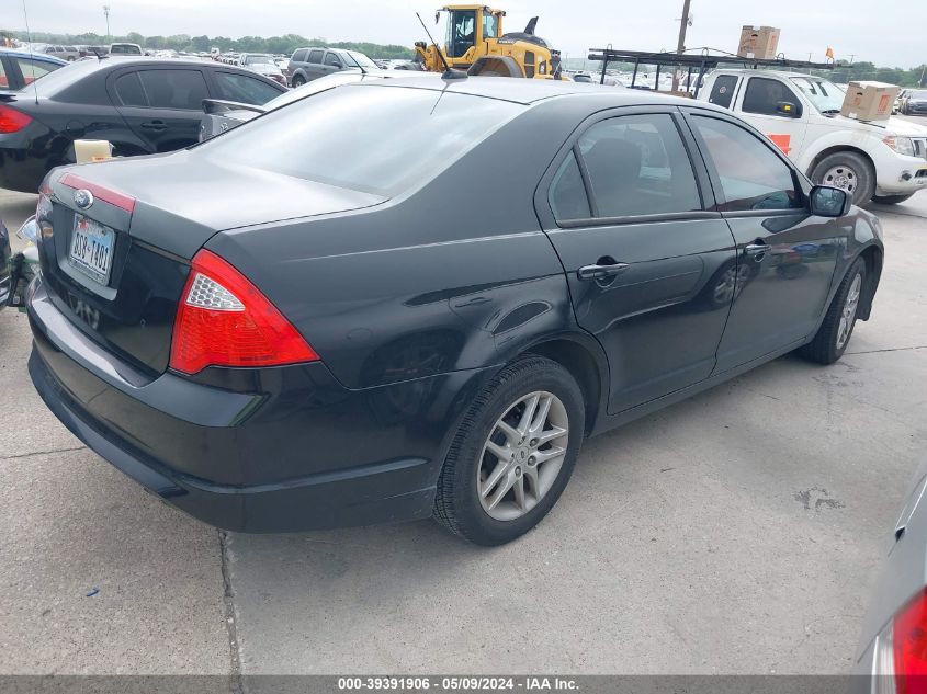 2012 Ford Fusion S VIN: 3FAHP0GA3CR376375 Lot: 39391906