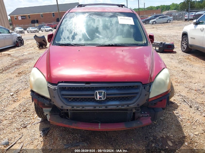 2004 Honda Pilot Ex VIN: 2HKYF18444H547974 Lot: 39391935