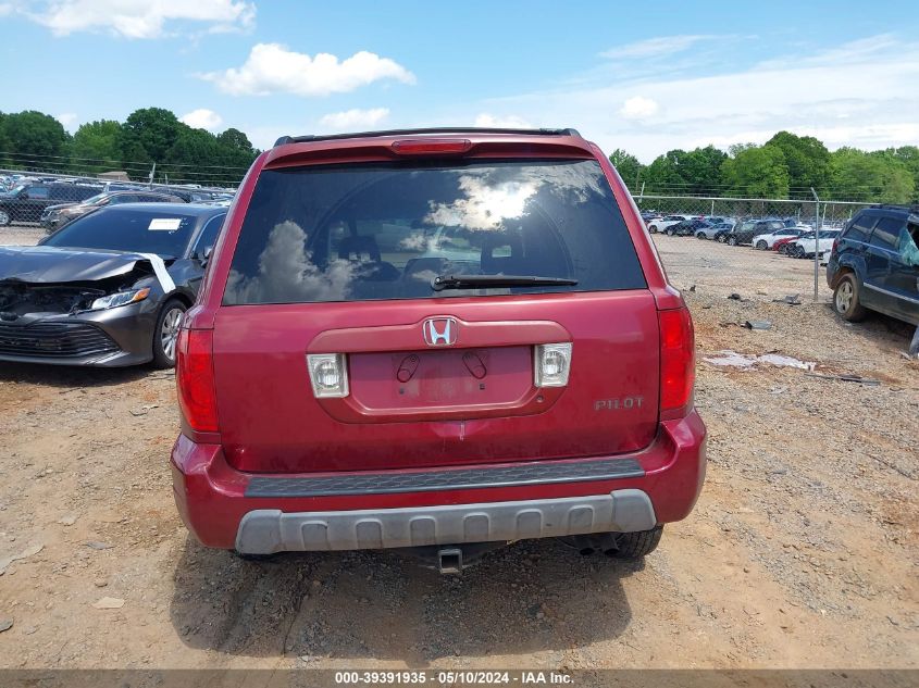 2004 Honda Pilot Ex VIN: 2HKYF18444H547974 Lot: 39391935