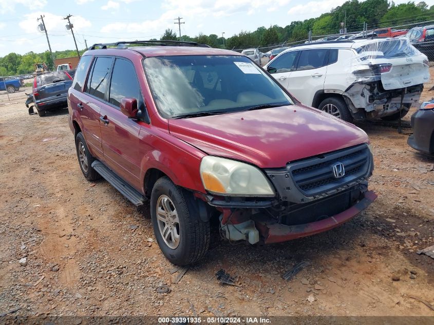 2004 Honda Pilot Ex VIN: 2HKYF18444H547974 Lot: 39391935