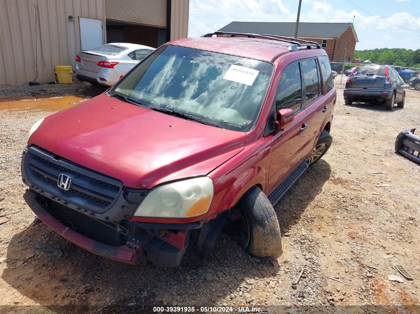 2004 Honda Pilot Ex VIN: 2HKYF18444H547974 Lot: 39391935