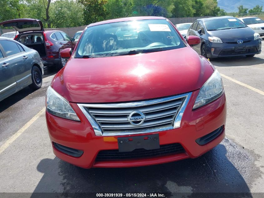 2014 Nissan Sentra Fe+ S/Fe+ Sv/S/Sl/Sr/Sv VIN: 3N1AB7AP9EL637615 Lot: 39391939