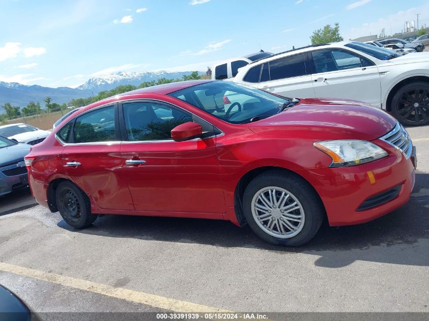 2014 Nissan Sentra Fe+ S/Fe+ Sv/S/Sl/Sr/Sv VIN: 3N1AB7AP9EL637615 Lot: 39391939