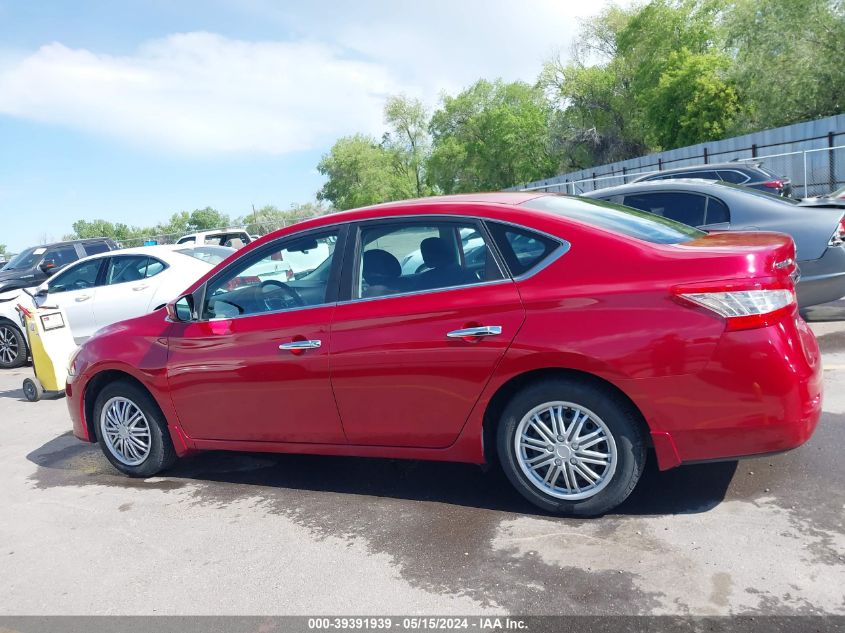 2014 Nissan Sentra Fe+ S/Fe+ Sv/S/Sl/Sr/Sv VIN: 3N1AB7AP9EL637615 Lot: 39391939