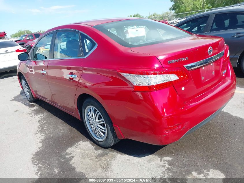 2014 Nissan Sentra Fe+ S/Fe+ Sv/S/Sl/Sr/Sv VIN: 3N1AB7AP9EL637615 Lot: 39391939