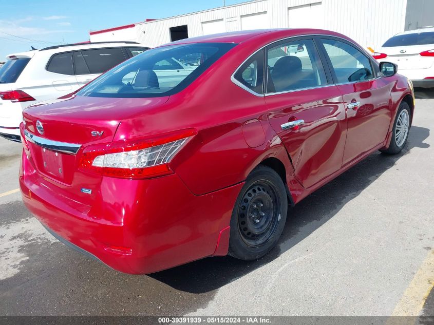 2014 Nissan Sentra Fe+ S/Fe+ Sv/S/Sl/Sr/Sv VIN: 3N1AB7AP9EL637615 Lot: 39391939