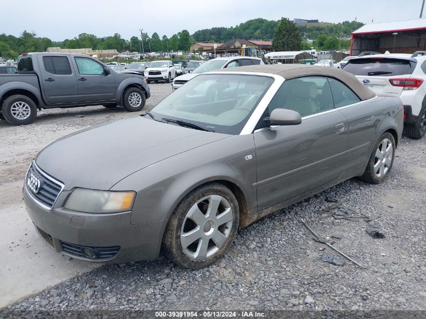 2006 Audi A4 1.8T VIN: WAUAC48H76K010063 Lot: 39391954