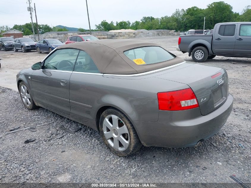 2006 Audi A4 1.8T VIN: WAUAC48H76K010063 Lot: 39391954