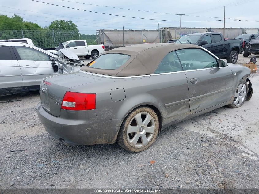 2006 Audi A4 1.8T VIN: WAUAC48H76K010063 Lot: 39391954