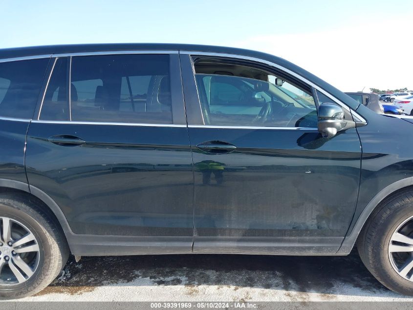 2018 Honda Pilot Ex-L VIN: 5FNYF5H50JB030262 Lot: 39391969