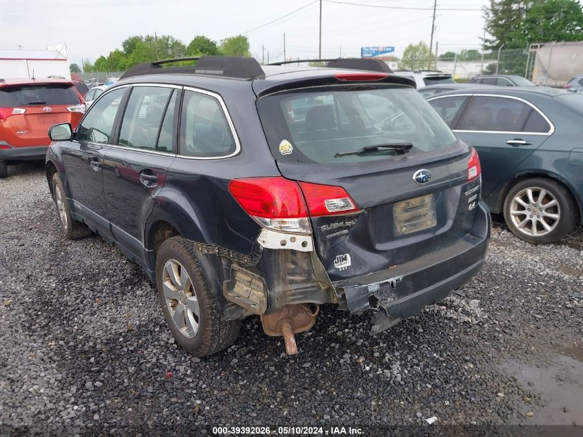 2012 Subaru Outback 2.5I VIN: 4S4BRBACXC3296842 Lot: 39392026