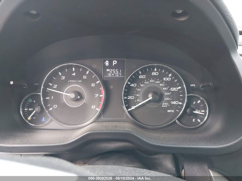 2012 Subaru Outback 2.5I VIN: 4S4BRBACXC3296842 Lot: 39392026