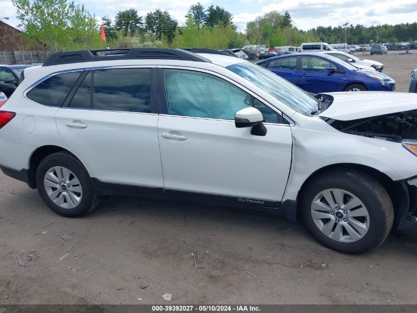 2017 Subaru Outback 2.5I Premium VIN: 4S4BSAFCXH3413401 Lot: 39392027