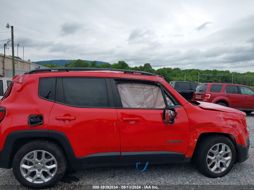 2018 Jeep Renegade Latitude Fwd VIN: ZACCJABB7JPH22706 Lot: 39392034