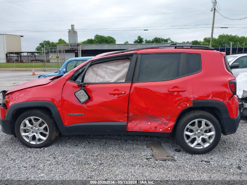 2018 Jeep Renegade Latitude Fwd VIN: ZACCJABB7JPH22706 Lot: 39392034