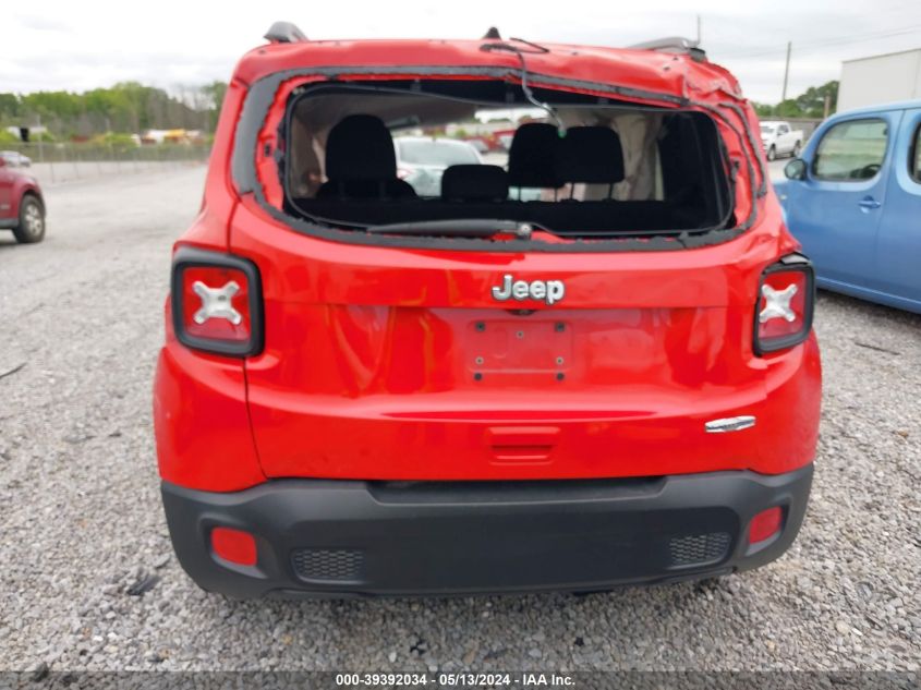 2018 Jeep Renegade Latitude Fwd VIN: ZACCJABB7JPH22706 Lot: 39392034